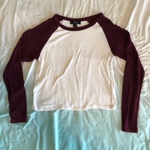 UO Cropped baseball shirt